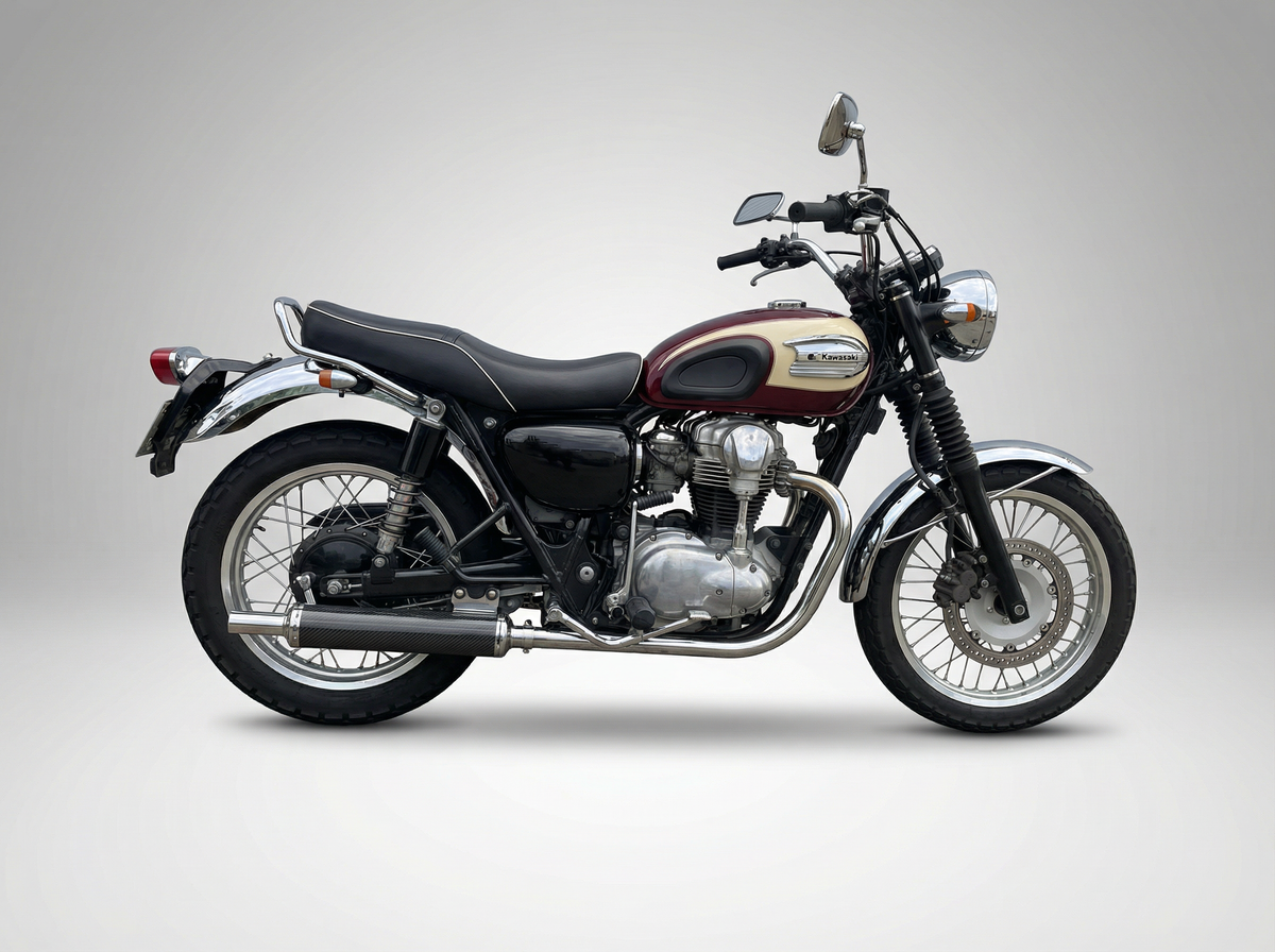 カワサキ W400 2006-2009 LCIPARTS カーボンクラシック フルエキゾースト