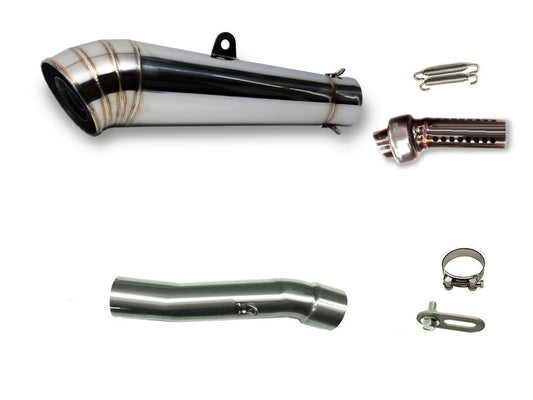 ホンダ VT250F 1986-1987 VTZ250  1987-1989 (MC15) LCIPARTS GPステンレススリップオンマフラー