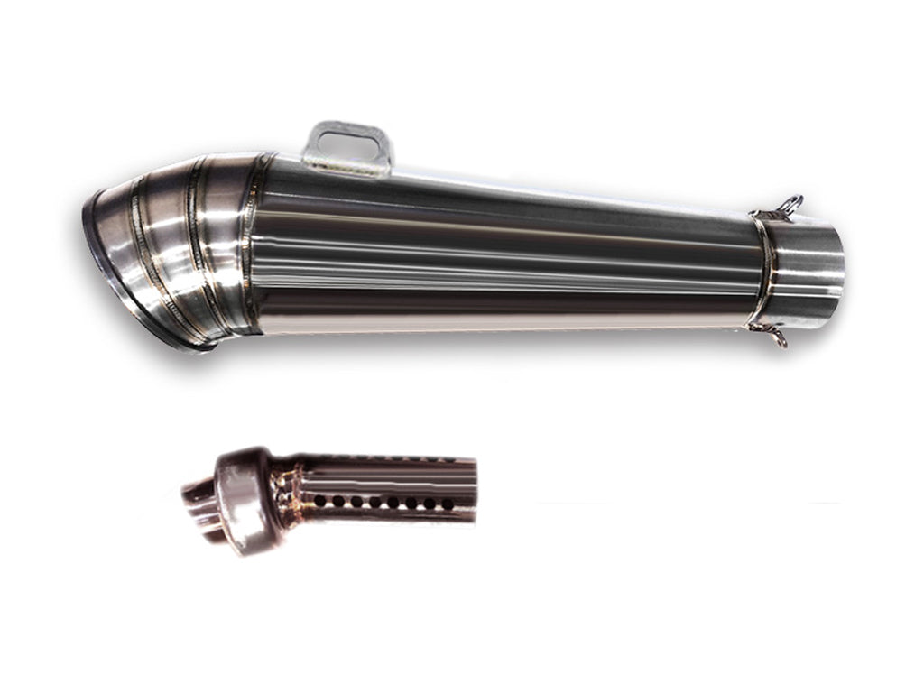 汎用　LCIPARTS　ショートステンレス マフラー 差込径50.8mm CBR 汎用 LCIPARTS ショートステンレスマフラー 差込径50.8mm