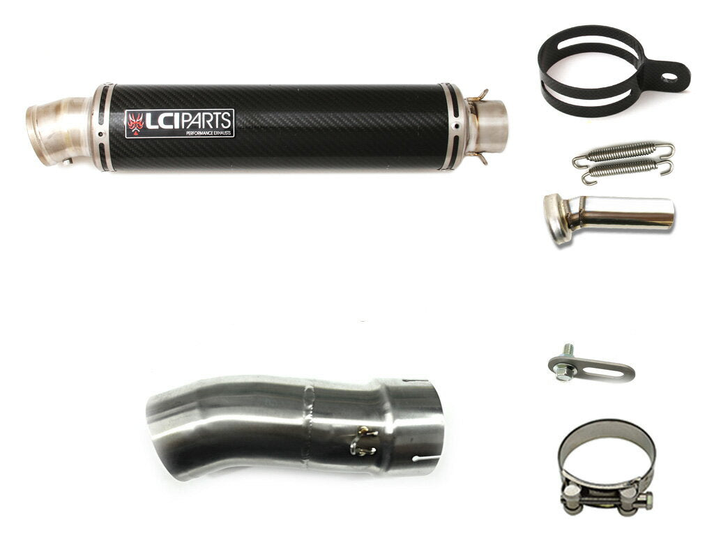 BMW R1200GS 2013-2019 LCIPARTS ラウンドチタンカーボンスリップオンマフラー