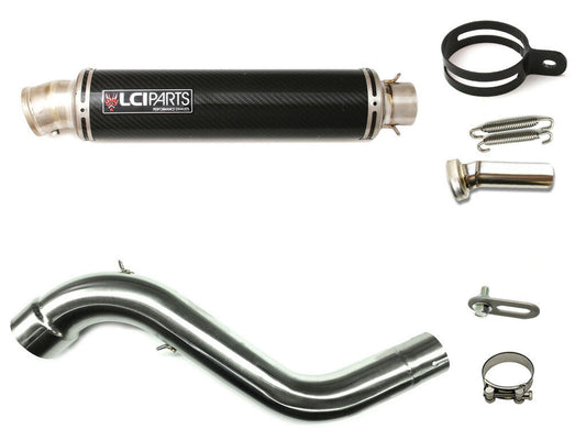 ホンダ VFR1200F VFR1200X 2010-2016  LCIPARTS ラウンドチタンカーボンスリップオンマフラー