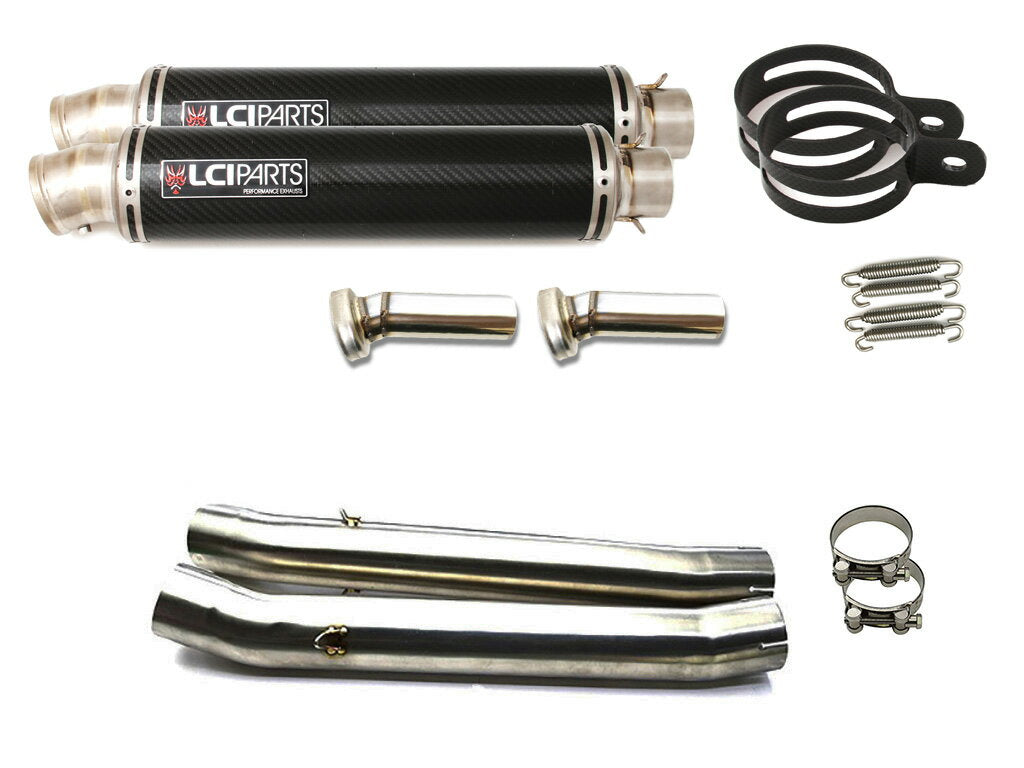 スズキ GSX1300R ハヤブサ 隼 2008-2020 LCIPARTS ラウンドチタンカーボンスリップオンマフラー