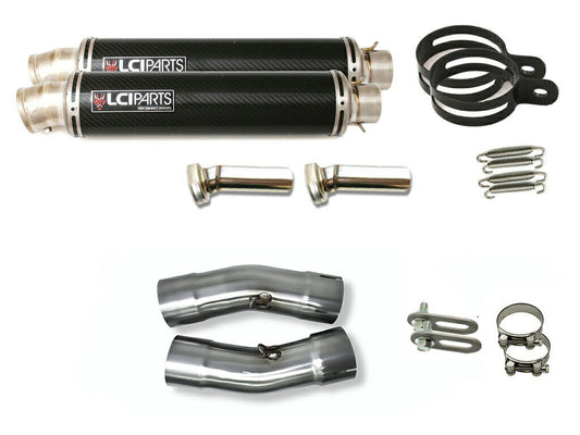 スズキ ハヤブサ Hayabusa 2021-2025 (8BL-EJ11A) LCIPARTS ラウンドチタンカーボンスリップオンマフラー