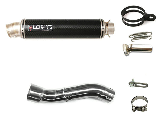 スズキ GSX250R 2017-2024 LCIPARTS ラウンドチタンカーボン スリップオン マフラー