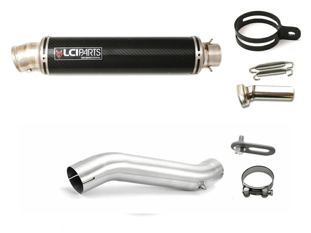 スズキ Vストローム250 V-STROM250 2017-2024 LCIPARTS ラウンドチタンカーボンスリップオンマフラー