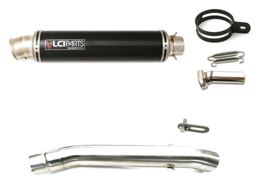 スズキ RF400R/RV 1993-2000  LCIPARTS ラウンドチタンカーボンスリップオンマフラー