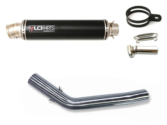トライアンフ Tiger800 2010-2017 LCIPARTS ラウンドチタンカーボンスリップオンマフラー