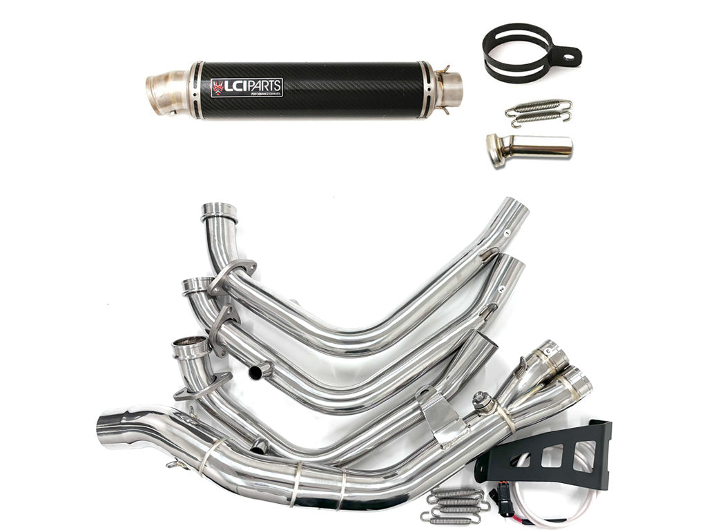 ヤマハ XSR900GP 2024-2025 LCIPARTS ラウンドチタンカーボンフルエキゾーストマフラー