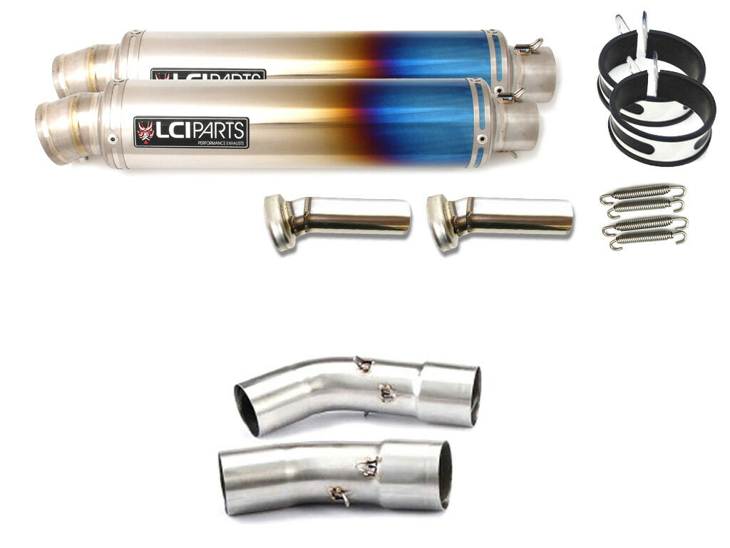 DUCATI 848 1098 1198 LCIPARTS ラウンドフルチタンスリップオンマフラー