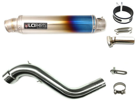 ホンダ VFR1200F VFR1200X 2010-2016  LCIPARTS ラウンドフルチタンスリップオンマフラー