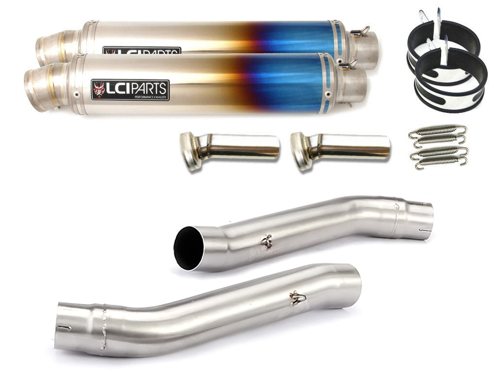 カワサキ Z1000 2003-2006 LCIPARTS ラウンドフルチタンスリップオンマフラー