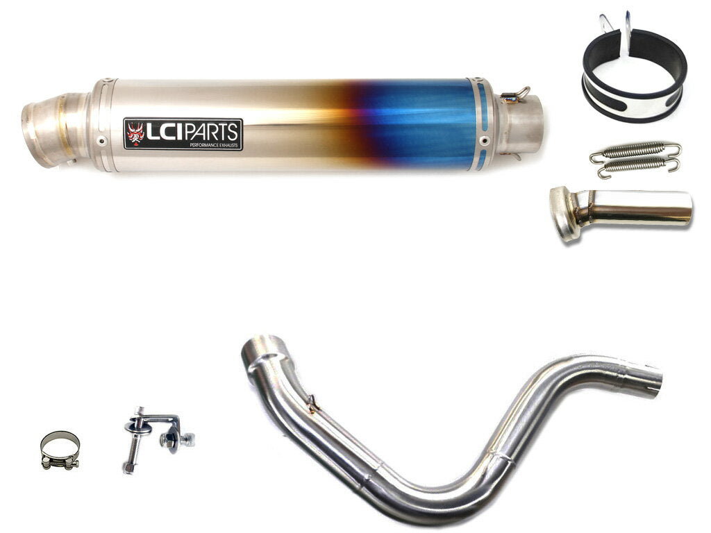 KTM 250 DUKE / 390 DUKE 2014-2016 LCIPARTS ラウンドフルチタンスリップオンマフラー