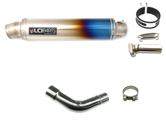 スズキ SV650 2016-2025 LCIPARTS ラウンドフルチタン スリップオン マフラー