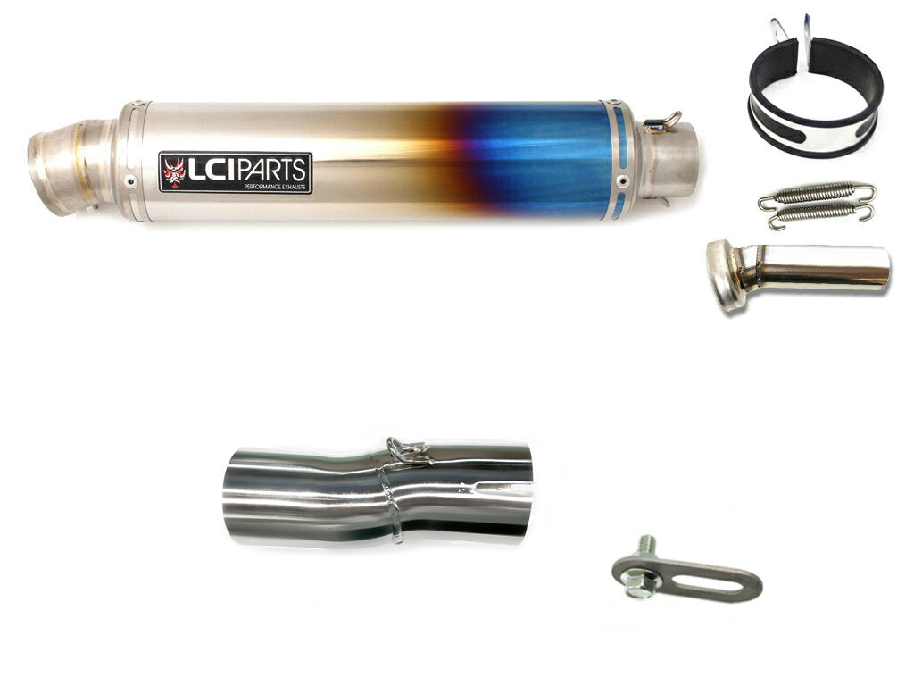 スズキ Vストローム800 V-STROM800 2023-2025 LCIPARTS ラウンドフルチタンスリップオンマフラー