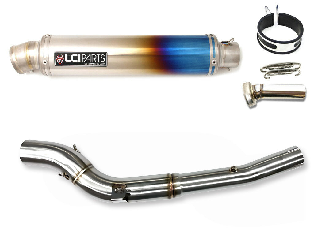 スズキ DR-Z400 | DR-Z400S | DR-Z400SM | 2000-2009 LCIPARTS ラウンドフルチタンスリップオンマフラー