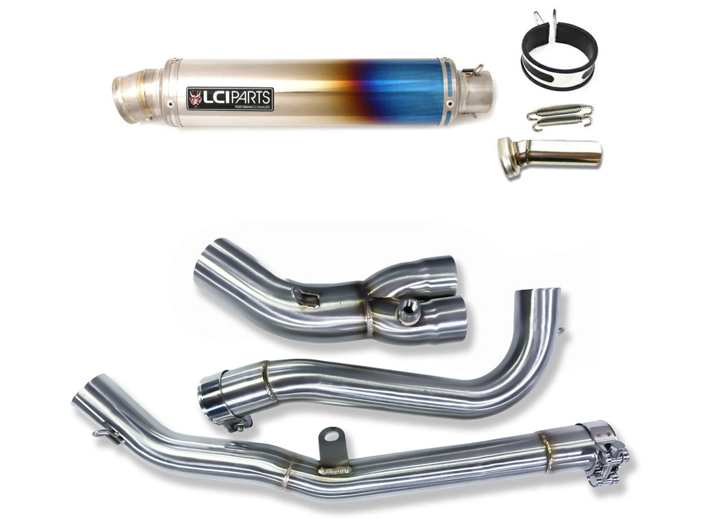 スズキ Vストローム650 | V-Strom 650 2017-2015 LCIPARTS ラウンドチタンフルエキゾーストマフラー