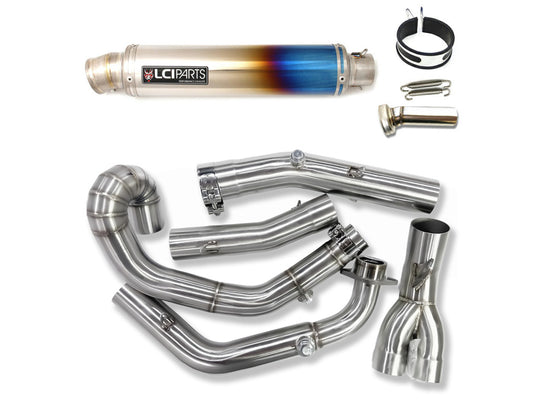 スズキ SV650 2003-2015 LCIPARTS ラウンドチタンフルエキゾーストマフラー