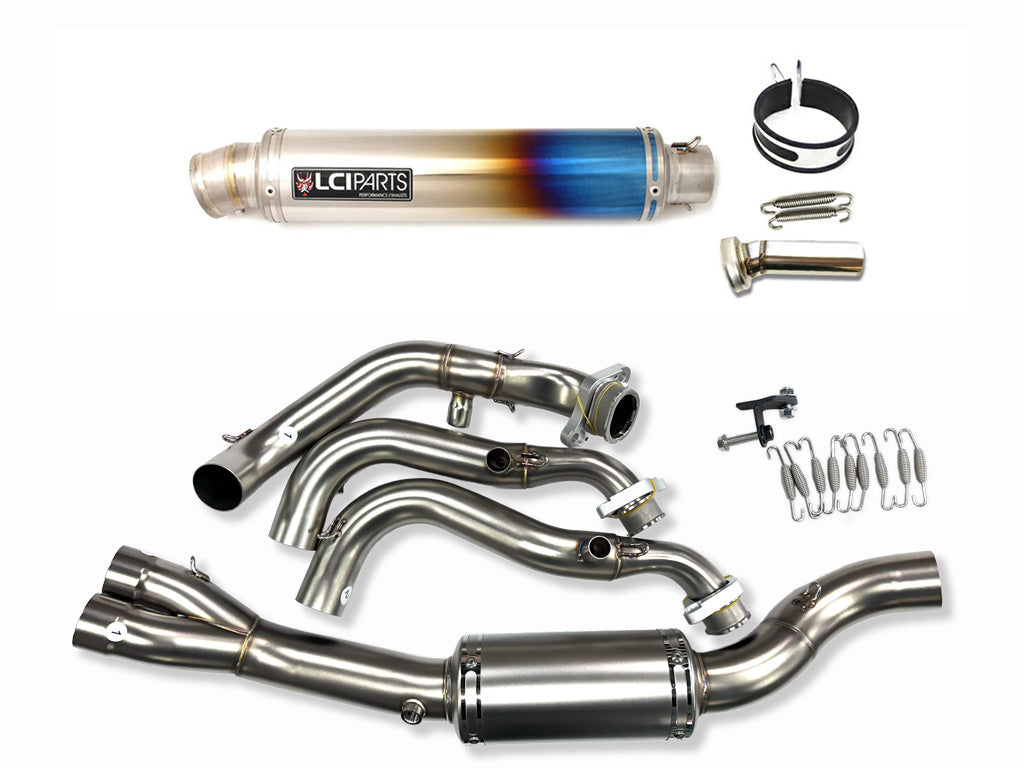 トライアンフ Daytona660 デイトナ660 2024-2025 LCIPARTS ラウンドチタンフルエキゾーストマフラー