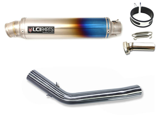 トライアンフ Tiger800 2010-2017 LCIPARTS ラウンドフルチタンスリップオンマフラー