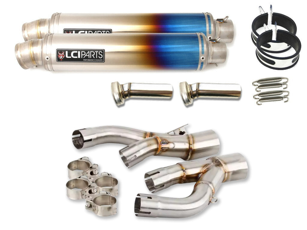 ヤマハ V-MAX1200 1985-2007 LCIPARTS ラウンドフルチタンスリップオンマフラー