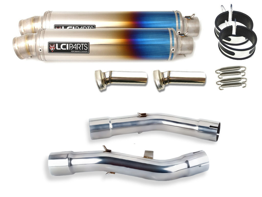 ヤマハ FJR1300 2001-2022 LCIPARTS ラウンドフルチタンスリップオンマフラー