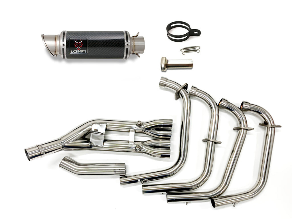 LCIPARTS ショートカーボンフルエキゾーストマフラー ホンダ CB400SF CB400SB NC42 2018-2022