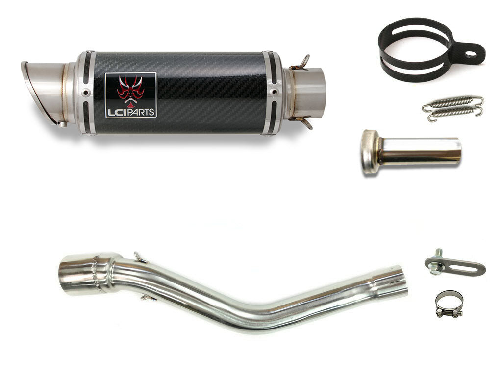 ホンダ CRF250L CRF250M 2012-2016 (MD38) LCIPARTS ショートカーボンスリップオンマフラー