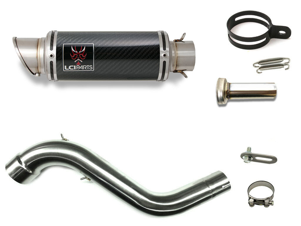 ホンダ VFR1200F VFR1200X 2010-2016 LCIPARTS ショートカーボンスリップオンマフラー