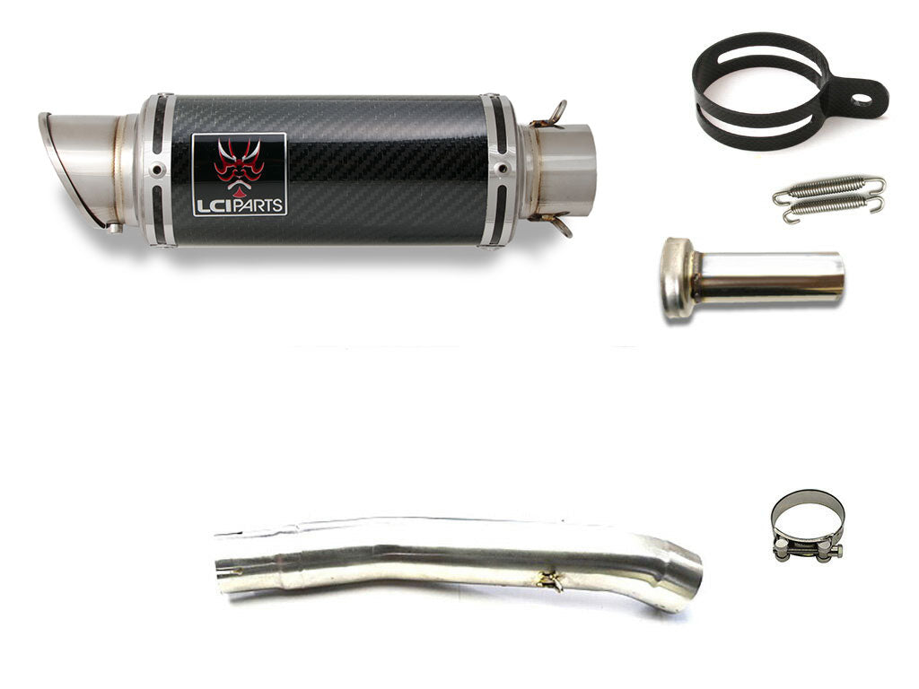 スズキ GSX-R1000 K5K6 2005-2006 LCIPARTS ショートカーボンスリップオンマフラー