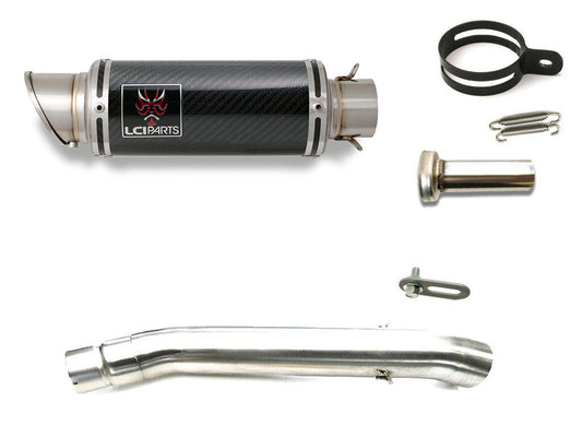 スズキ RF400R/RV 1993-2000  LCIPARTS ショートカーボンスリップオンマフラー