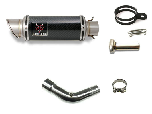 スズキ SV650X 2018-2025 LCIPARTS ショートカーボン スリップオン マフラー