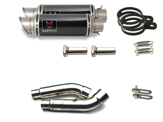 トライアンフ ストリートトリプル 2007-2012 LCIPARTS ショートカーボンスリップオンマフラー