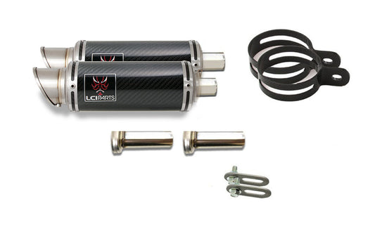 トライアンフ スピードトリプル 2005-2015 LCIPARTS ショートカーボンスリップオンマフラー