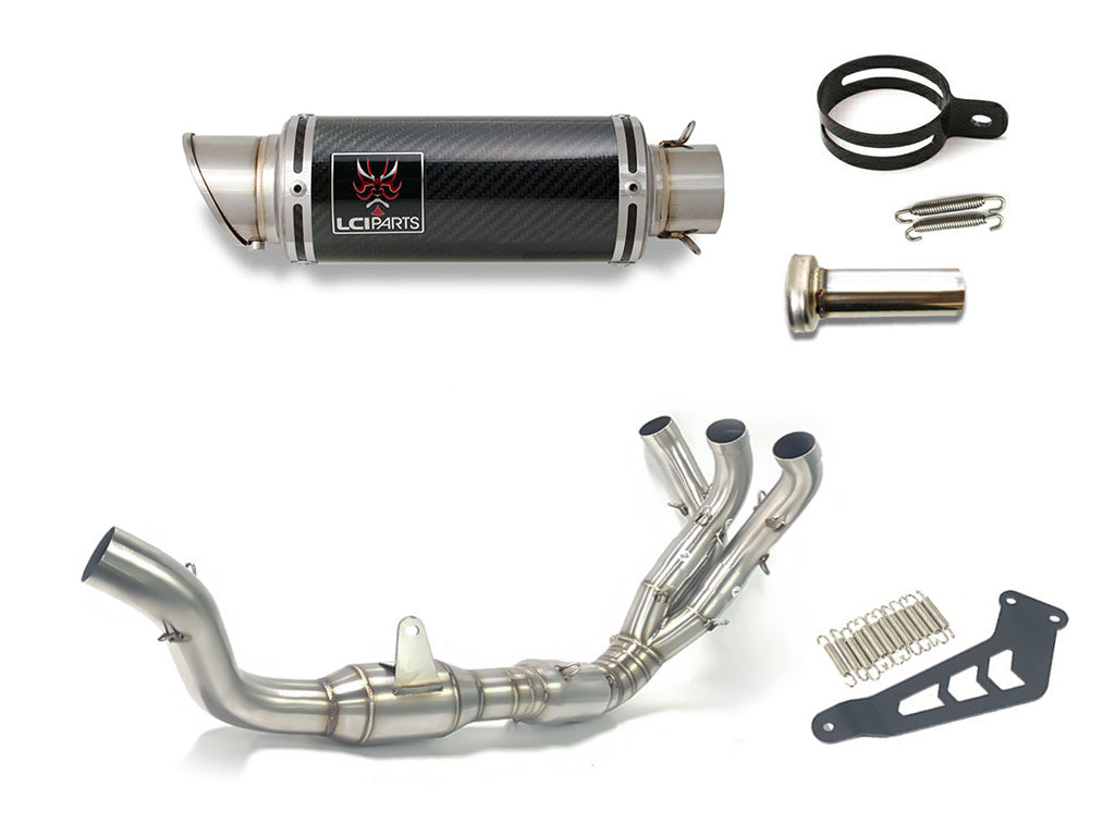 ヤマハ MT-09 2021-2023 LCIPARTS ショートカーボンフルエキゾーストマフラー