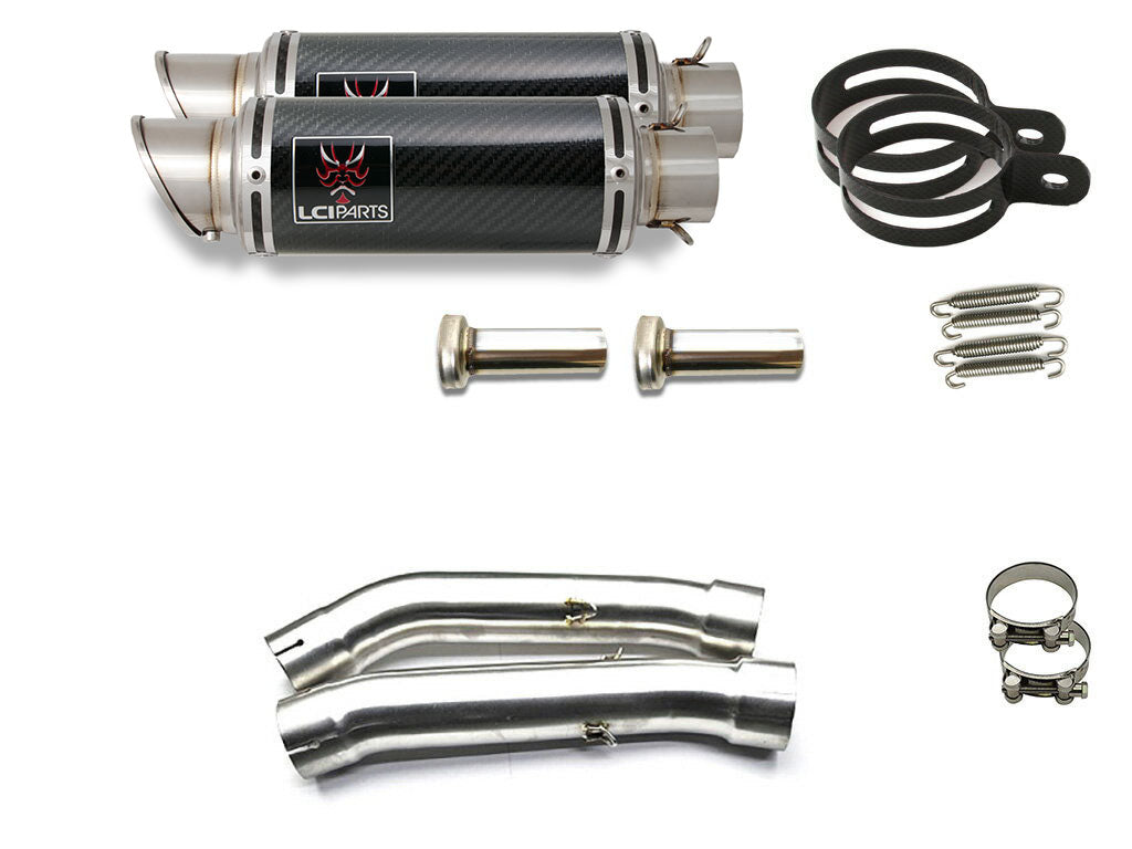 ヤマハ YZF-R1 2007-2008 LCIPARTS ショートカーボンスリップオンマフラー