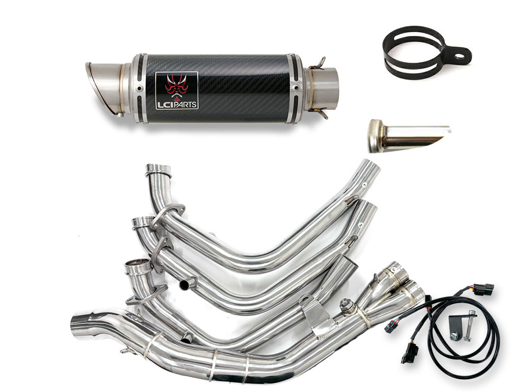 ヤマハ MT-09 2024-2025 LCIPARTS ショートカーボンフルエキゾーストマフラー