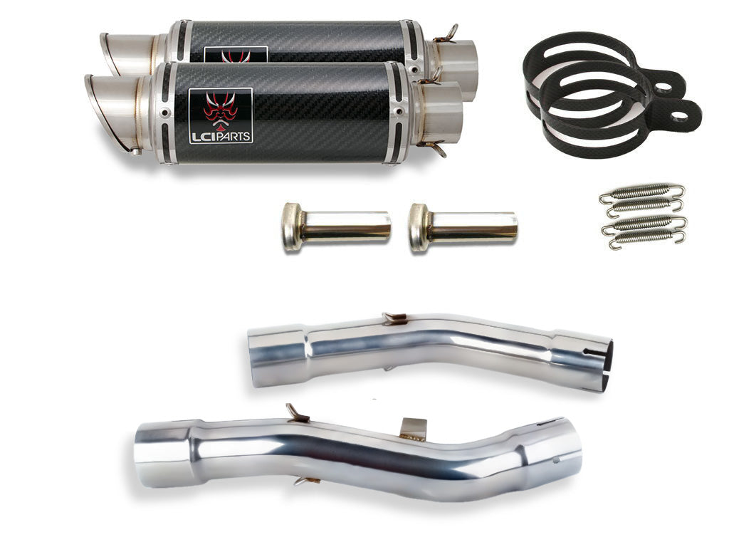 ヤマハ FJR1300 2001-2022 LCIPARTS ショートカーボンスリップオンマフラー