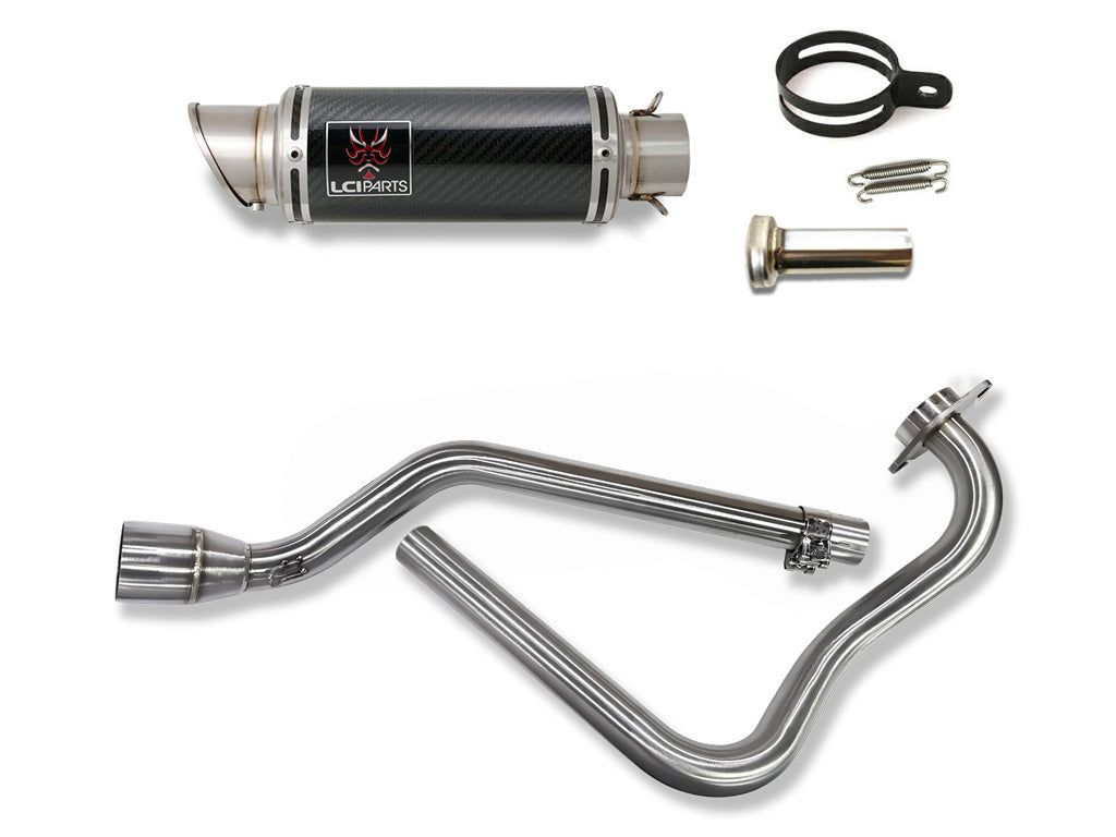 ヤマハ FZ25 FZS250 2017-2025 LCIPARTS ショートカーボンフルエキゾーストマフラー