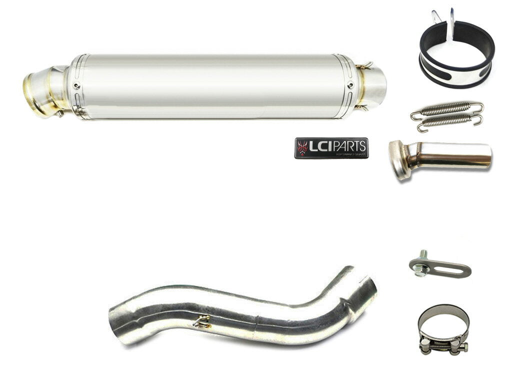 BMW R1200GS 2004-2009 LCIPARTS ラウンドステンレススリップオンマフラー