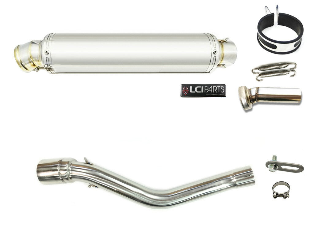 ホンダ CRF250L CRF250M 2012-2016 (MD38) LCIPARTS ラウンドステンレススリップオンマフラー