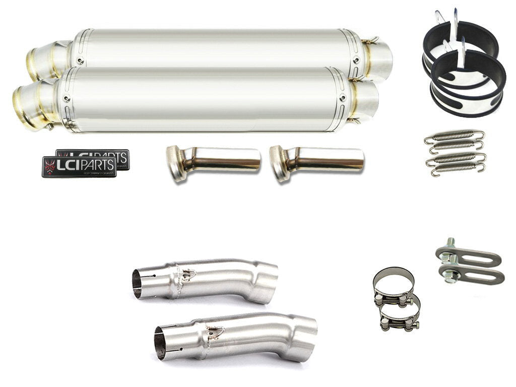 ホンダ ホーネット900 CB900 HORNET 2001- SC48 LCIPARTS ラウンドステンレススリップオンマフラー