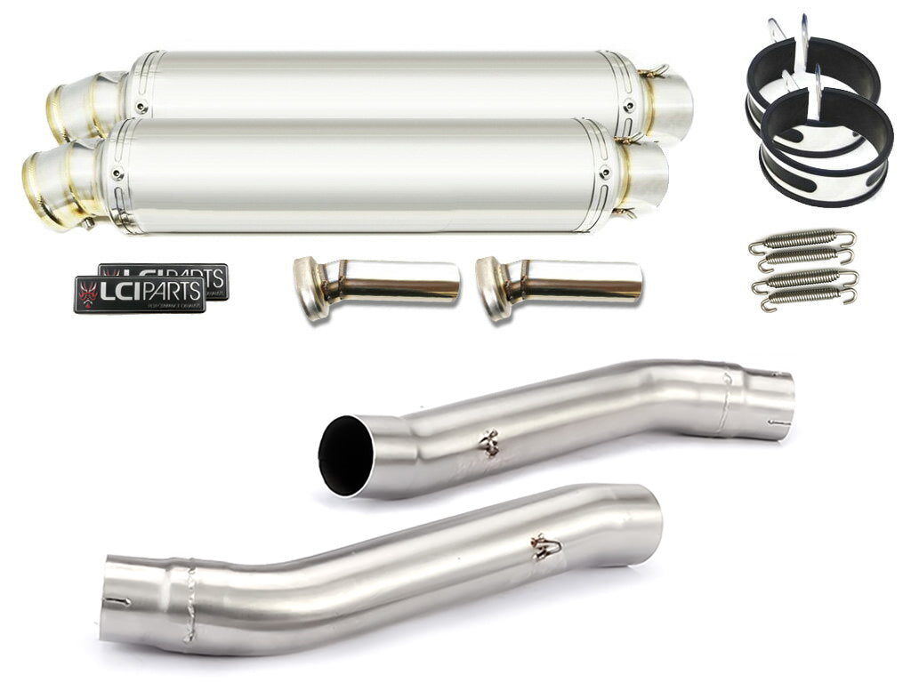 カワサキ Z1000 2003-2006 LCIPARTS ラウンドステンレススリップオンマフラー