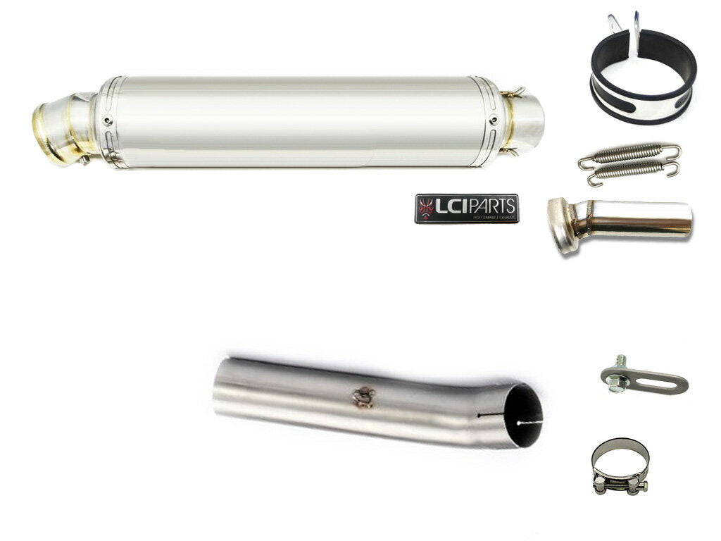 カワサキ ZX10R ZX-10R 2004-2005 LCIPARTS ラウンドステンレススリップオンマフラー