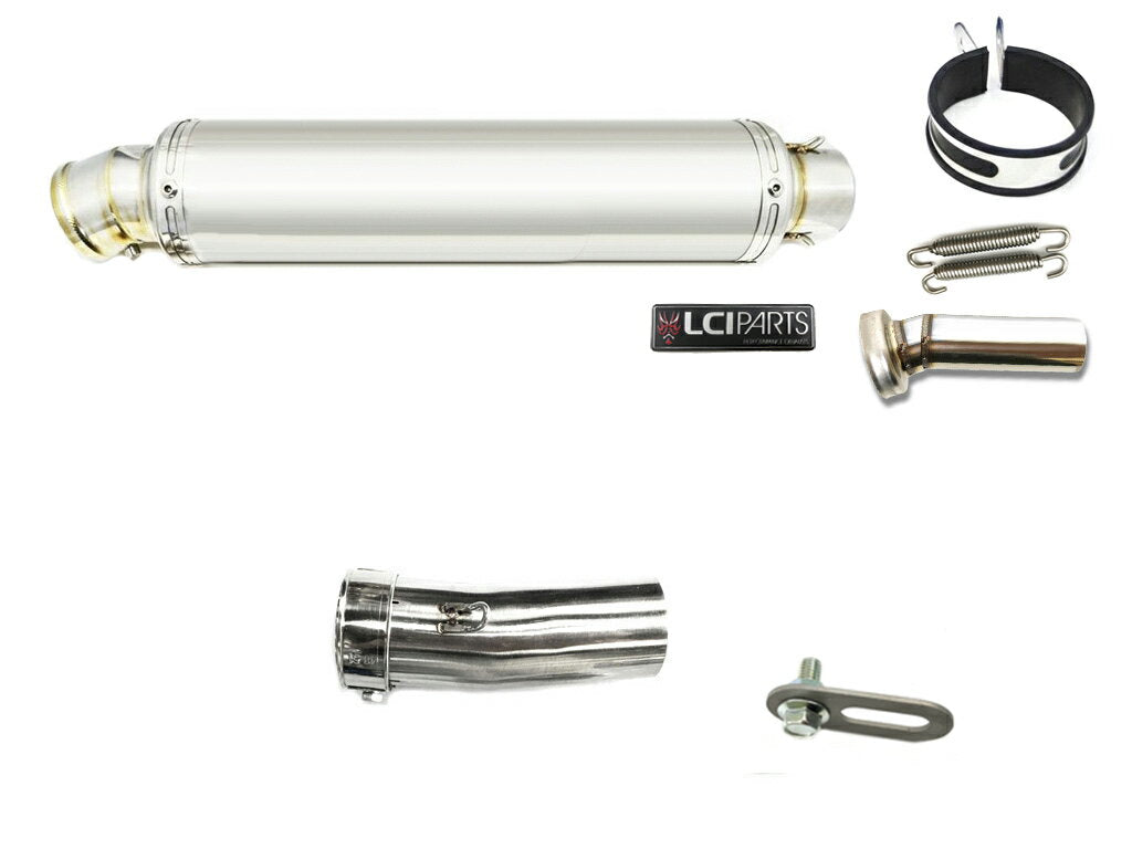 モトグッツィ グリーソ8V GRISO LCIPARTS ラウンドステンレススリップオンマフラー