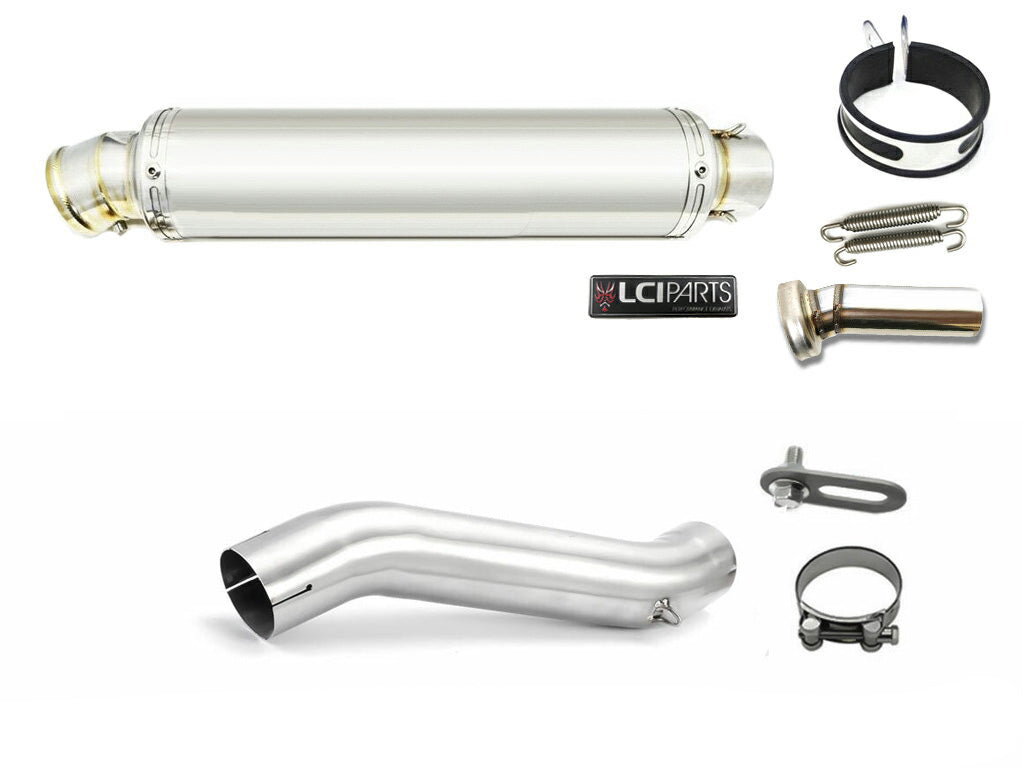 スズキ Vストローム250 V-STROM250 2017-2024 LCIPARTS ラウンドステンレススリップオンマフラー