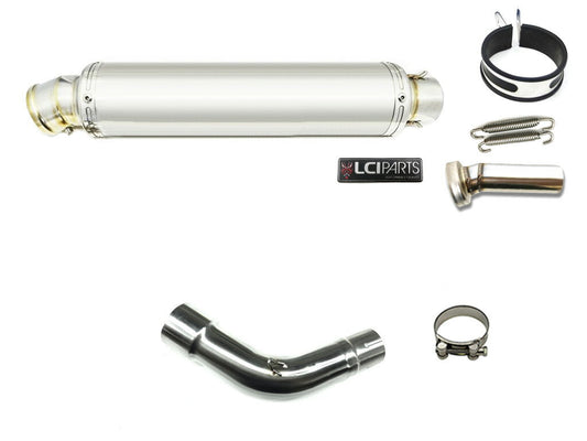 スズキ SV650 2016-2025 LCIPARTS ラウンドステンレス スリップオン マフラー