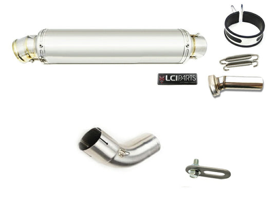 スズキ Vストローム1000 1050 V-STROM1000 1050 ABS 2014-2025 VU51A LCIPARTS ラウンドステンレススリップオンマフラー