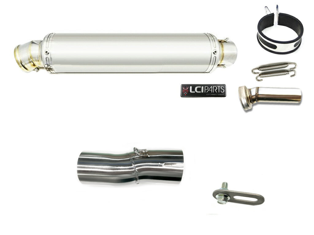スズキ Vストローム800 V-STROM800 2023-2025 LCIPARTS ラウンドステンレススリップオンマフラー