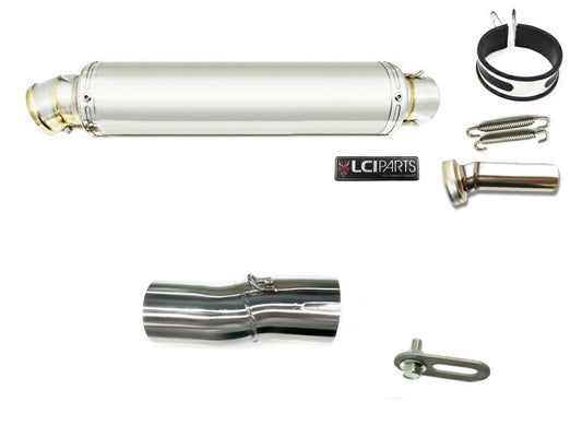 スズキ Vストローム800 V-STROM800 2023-2025 LCIPARTS ラウンドステンレススリップオンマフラー