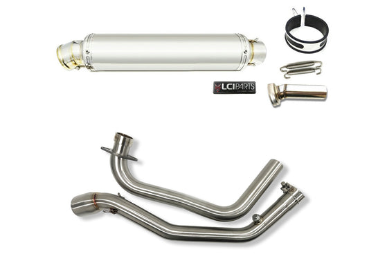 スズキ ジクサー250 GIXXER250 / ジクサーSF250 GIXXER SF250 2019-2025 LCIPARTS ラウンドステンレスフルエキゾーストマフラー